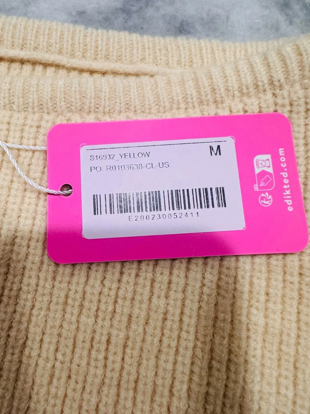 Edikted ribbed knit